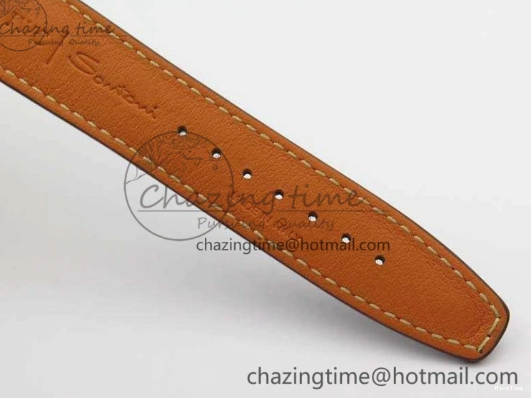 MIROTIME 1221 Neat Da Vinci IW356601 RG MKF 1:1 Best Edition White Dial On Brown Leather Strap A 7230